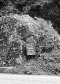 Un bloc erratique dans la montée du lac de la Lauch ?