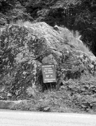 Un bloc erratique dans la montée du lac de la Lauch ?