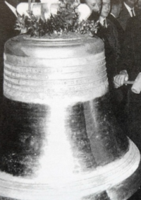 En 1966 bénédiction des dernières cloches de Buhl